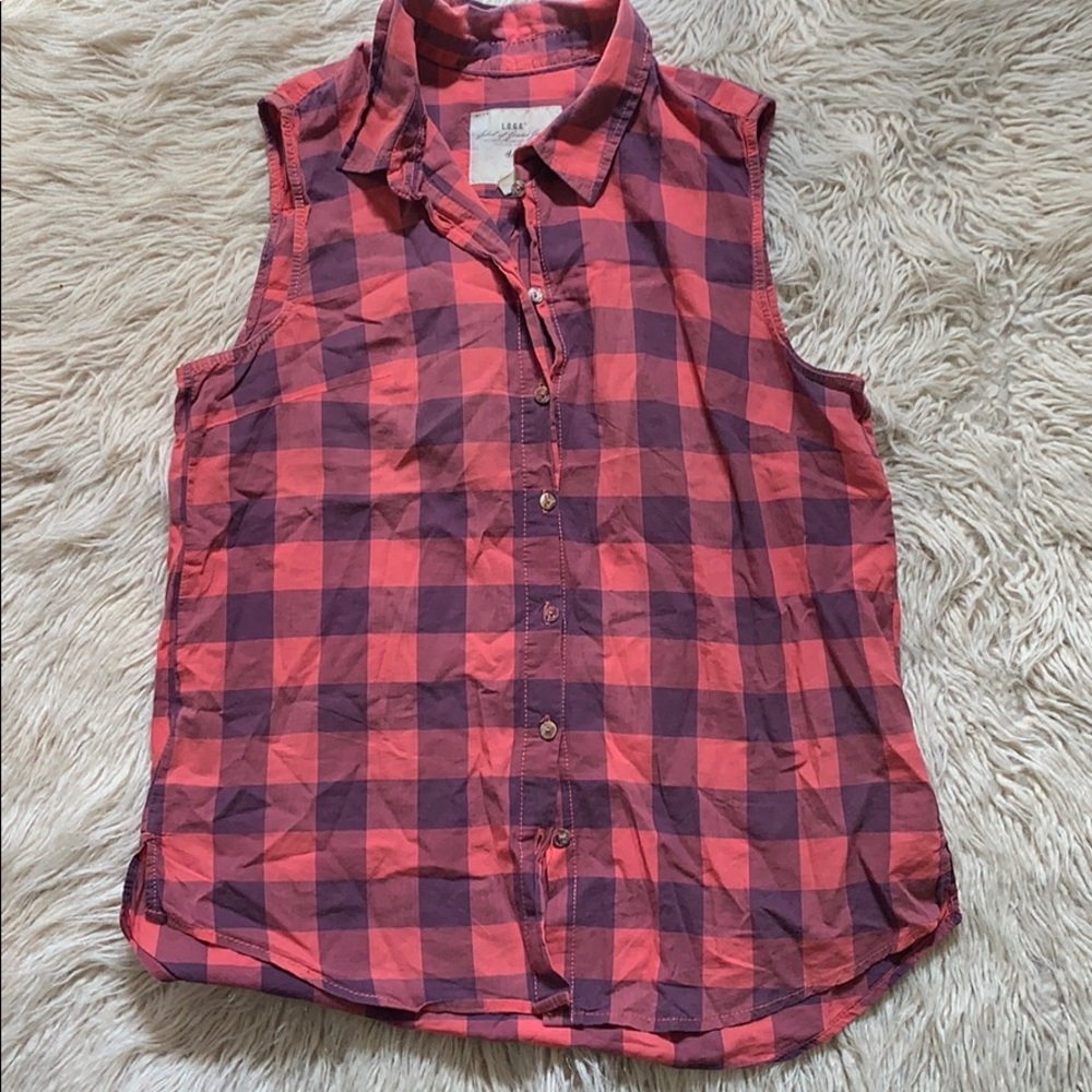 H&M button up tank top